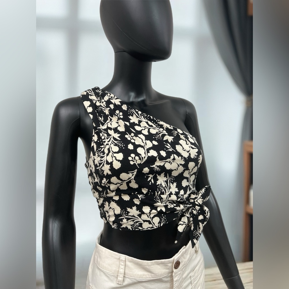 Free People Carmen Printed Top Sz XS